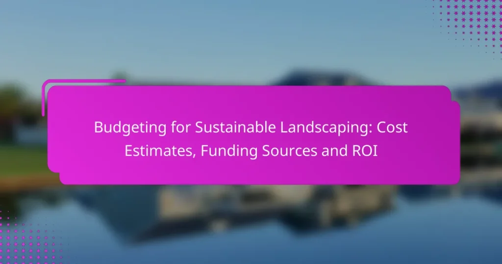 Budgeting for Sustainable Landscaping: Cost Estimates, Funding Sources and ROI