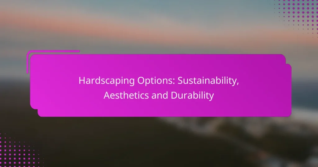 Hardscaping Options: Sustainability, Aesthetics and Durability