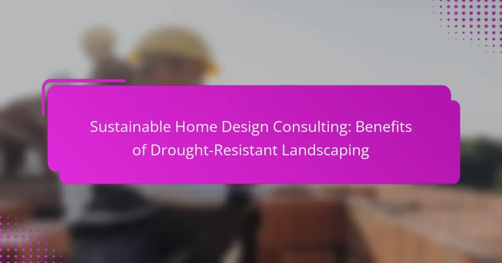 Sustainable Home Design Consulting: Benefits of Drought-Resistant Landscaping
