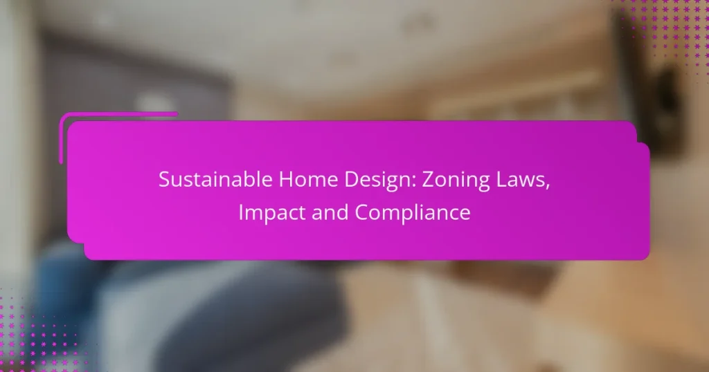 Sustainable Home Design: Zoning Laws, Impact and Compliance