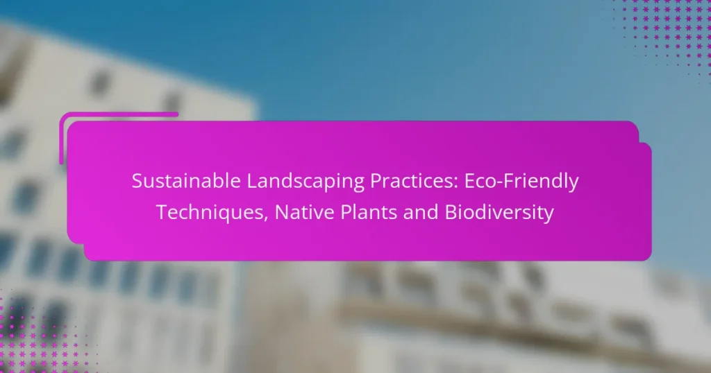 Sustainable Landscaping Practices: Eco-Friendly Techniques, Native Plants and Biodiversity