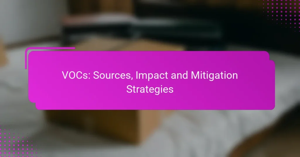 VOCs: Sources, Impact and Mitigation Strategies
